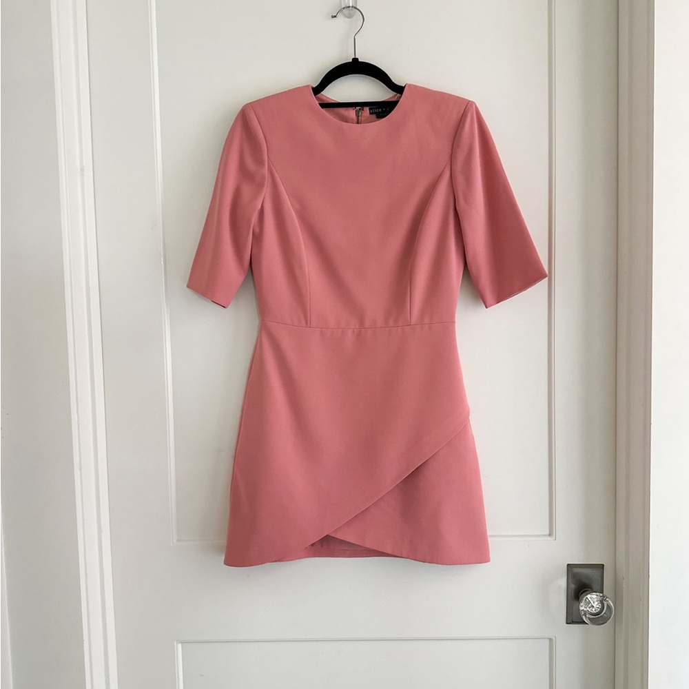 Alice + Olivia Asymmetrical Pink Dress